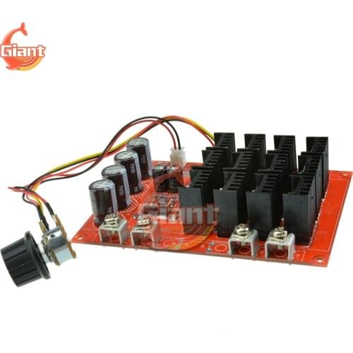 10-50V 60A DC Motor Speed Controller PWM HHO RC Speed Control 12V 24V 48V 3000W MAX Voltage Regulator High Power Drive Module