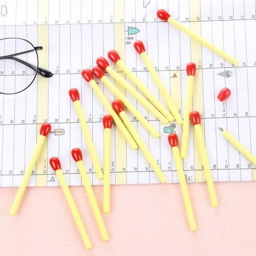 100pcs Creative Stationery Match Plastic Ballpoint Pen Primary School Childrens School Supplies Prizes Stationary Pens