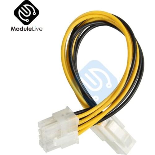20cm 4 Pin Female to Male 8 Pin ATX EPS 12v Connector Adapter PCIe Joint Cable 8Pins Tools