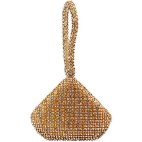 2021 European and American Fashion Womens Diamond Inlaid Handbag Luxury Trend Series Portable Make-up Dinner Bag