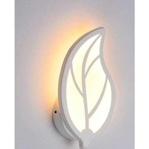 220V 18W 36LED Butterfly Leaf Wall Light Living Room Corridor Bedside Wall Lamps Home Stairs Bedroom Bedside Bathroom Light