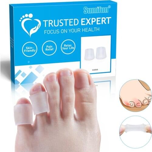 4Pcs Thick+12Pcs Soft Silicone Gel Thin Toe Protector Thumb Separator Preventing Blisters Corns Hallux Foot Support Pedicura