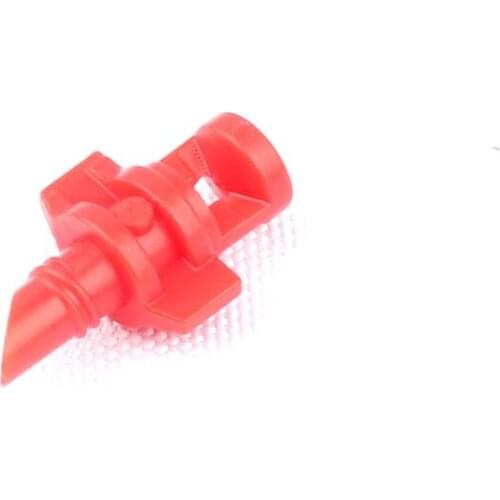 500 pcs 360 Degree Red Insert Micro Spray Refraction Nozzle Flower Fruit Tree Irrigation Device Sprinkler Irrigation Emitters