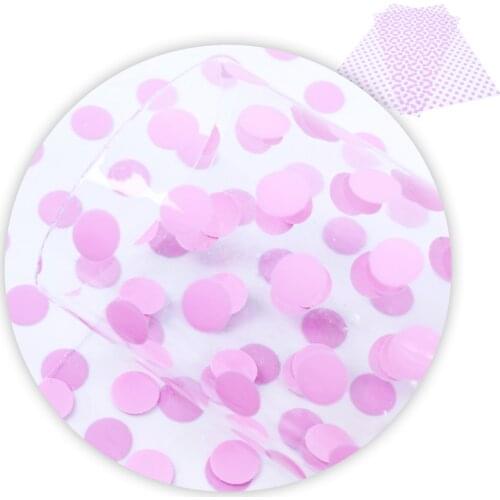 David accessories 20*33cm Dots Transparent Faux Synthetic Leather For Hairbow,DIY Home Decorative Garment HandBag,1Yc5375