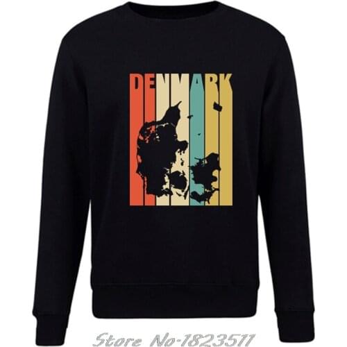 Brand Men High Quality pullover Fleece Sweatshirt Vintage Retro Denmark Hoodie Gift For Men Logo hoodies jacket