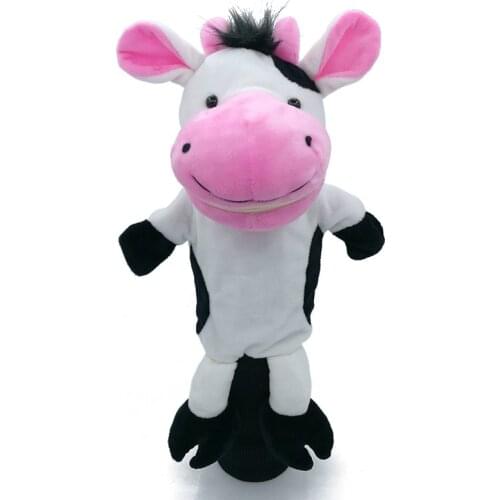 Dairy Cattle Cow Golf Cover 460cc Driver Headcover Cartoon Animal Golf Club Accessories Mascot Novelty Gift