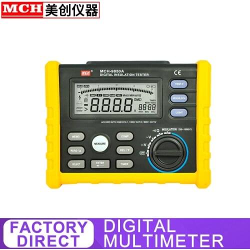 Digital display insulation resistance tester multi-function resistance multimeter MCH-9850A 9850B