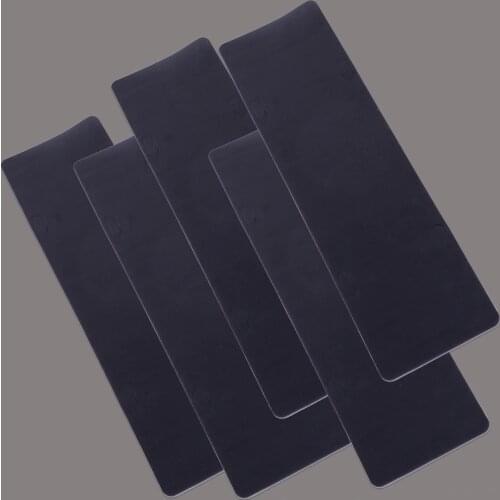 DWCX 5pcs Black 4 Holes Shockproof Anti-vibration Car Truck License Plate Pads Bumper Foam Sticker