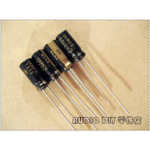 ELECYINGFO ELNA Black Gold SILMIC II 4.7uF 50V4.7uF Audio Electrolytic Capacitor
