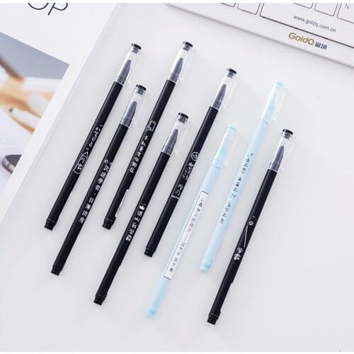 DL Curve Wrecker neutral pen two generation of creative writing simple funny black 0.5mm pen student learning stationery