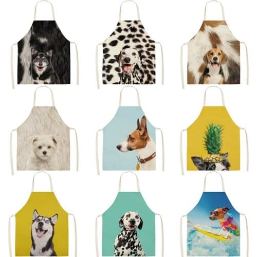 Cute Dog Cartoon Dog Print Apron Ladies Apron Baking Apron Apron Kitchen Cooking Apron Mens Apron Cafe Kitchen Apron Ladies