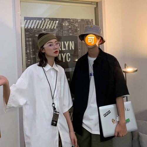 Rocking k 2021 Mens Suit Collar 6-color Coats Long Sleeve Loose Short sleev Shirt Streetwear Fashion Social Shirts M-2XL