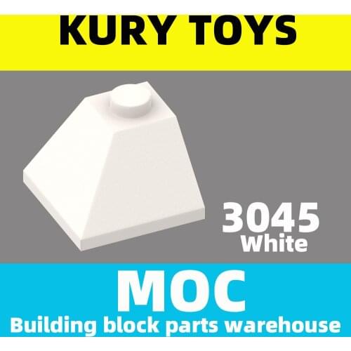 Kury Toys DIY MOC For 3045 Building block parts For Slope 45 2 x 2 Double Convex For Slope