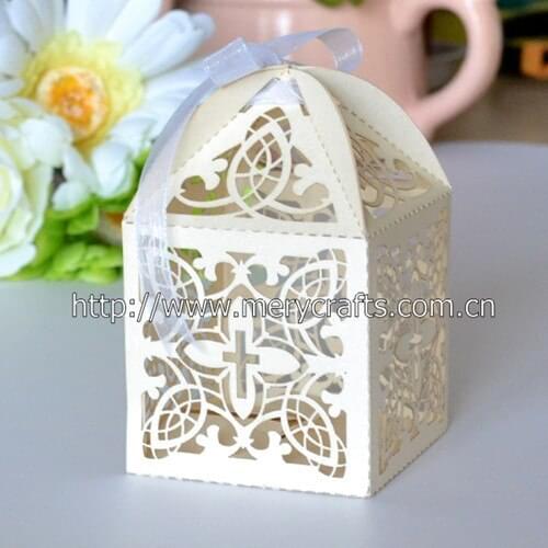 Hot new china wholesale personalised wedding favor boxes in ivory