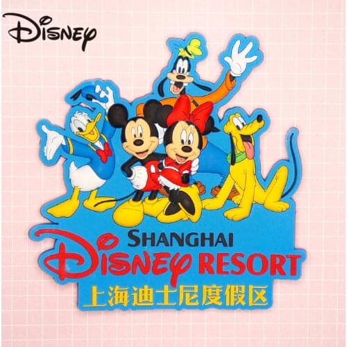 Disney Mickey Mouse family cartoon cute soft glue tile creative home magnetic button refrigerator magnets cartoon