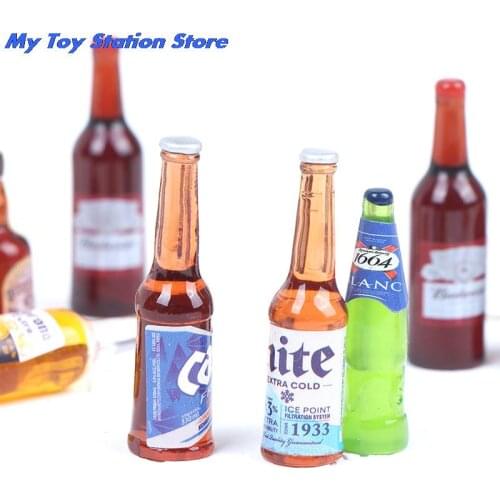 10Pcs 1:12 Dollhouse Miniature Drinks Wine Model Dolls Kitchen Accessories