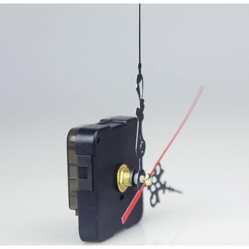 1PC DIY Quartz Clock Movement Mechanism Long Spindle Red Hands Repair Kit Set 52mm x 55mm x 17mm