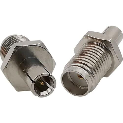 1Pcs Nickel Plated SMA Female to TS9 Male Straight RF Adapter TS9 Plug to SMA Jack Converter Antenna Cable Connector