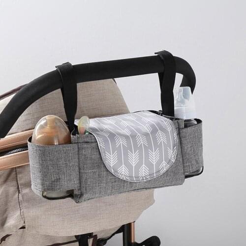 New Baby Stroller Organizer Bag Phone Cup Holders Straps Portable Outdoor Hanging Mummy Diaper Bag Baby Stroller Accessories