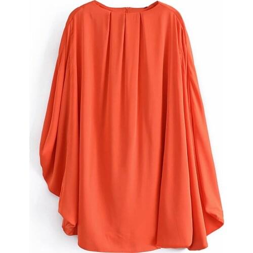 New Women Vogue Solid Side Slit Mini Dress O-Neck Vintage Female Dresses Woman Robe