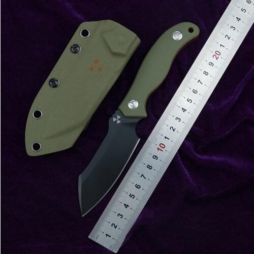 New JR4110 integrated fixed DC53 blade G10 handle outdoor camping hunting survival pocket kitchen fruit knife EDC tool
