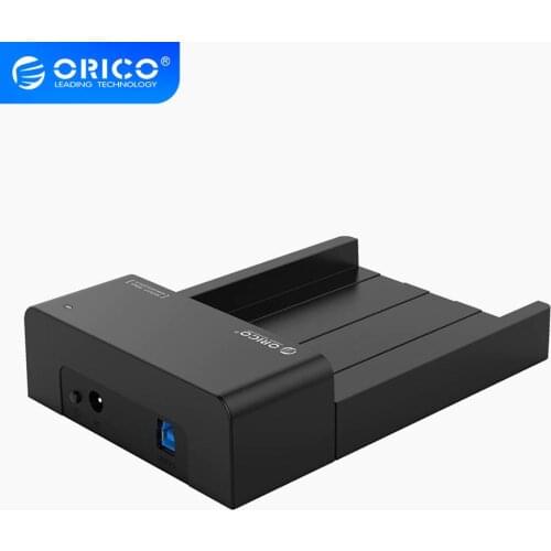 ORICO 6518US3-V2 Super Speed USB 3.0 HDD & SSD Docking Station for 2.5 & 3.5 inch hard drive SATA Support 4TB HDD-Black