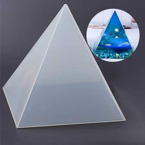 Pyramid Silicone Mold Large Transparent Crystal Handmade Tools Contracted Household Adornment Is Easy To Take Off The Silicone