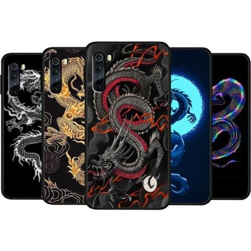Popolar Chinese Dragon Featured Phone Case For Xiaomi Redmi 4X 5 Plus 6 6A 7 7A 8 8A 9 Note 4 8 T 9 Pro Shell Coque