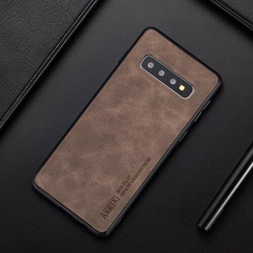 AMMYKI case For Samsung S20 S10 Plus Lite S10 5G TPU Silicone cover leather case For Samsung galaxy S20 Ultra 5G S10 S10E Case
