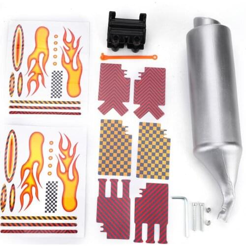 Bike Turbo Pipe Exhaust System Sound Motorcycle Megaphone Bike Installation Spoke Turbo Exhaust Pipe Bicycle parts