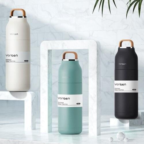 New Travel 304 Stainless Steel Thermos Water Bottle Thermal Cup Vacuum Flask 350ml Coffee Insulated Thermocup Mug 6-12 Hours