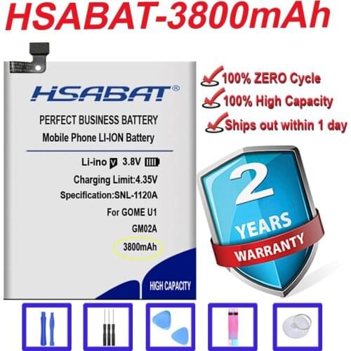 Top Brand 100% New 3800mAh GM02A Battery for GOME U1 2016M25A in stock