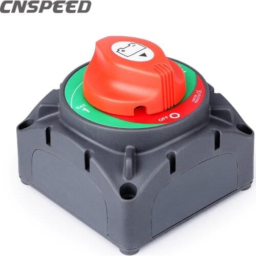Ignition Protected Marine Car Boat Rv On Off Battery Isolator Switches 4 Position 48V DC 350 Amp Heavy Duty Battery Switch