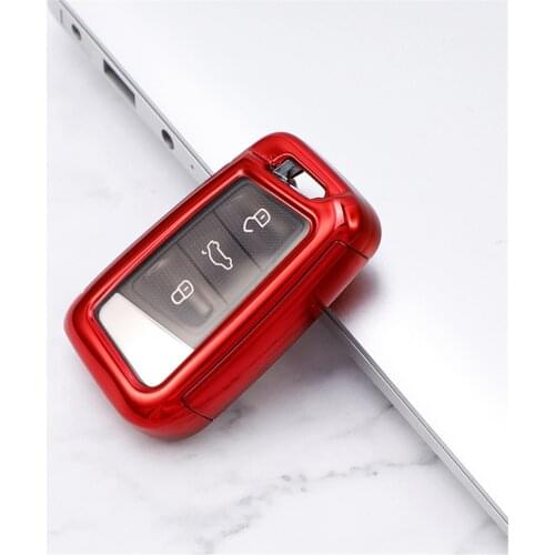 Remote Control Key Protector Cover For VW Volkswagen Passat B8 Magotan Golf Styling Smart Bag Transparent Shell TPU Car Key Case