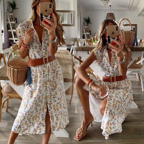 Womens Casual Simiya Style Belt With Long Dress 2021 Elegant Chic Party Ladies Gypsy Dresses Summer Loose Split Vestidos Dress