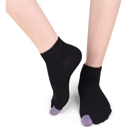 1 Pair Japanese Fashion Tabi Toe Socks Cotton Men Women Bamboo Fiber Deodorant Breathable Separate Kimono Flip FlopTwo Fingers