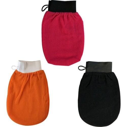 1pcs New Bath Hammam Scrub Glove Exfoliating Mitt Body Facial Tan Massage Mitt Preparation Shower Scrub Body Care Tool