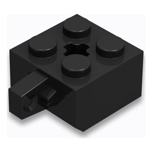 Building Blocks Parts30389 10PCS Hinge Brick 2 x 2 Locking with 1 Finger Vertical and Axle Hole[X Opening]LEGOING MOCS Education