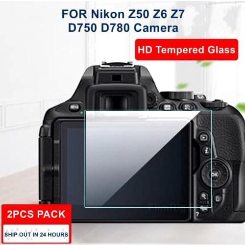 2PCS Camera Original 9H Camera Tempered Glass LCD Screen Protector for Nikon Z50 Z6 Z7 D750 D780 Camera