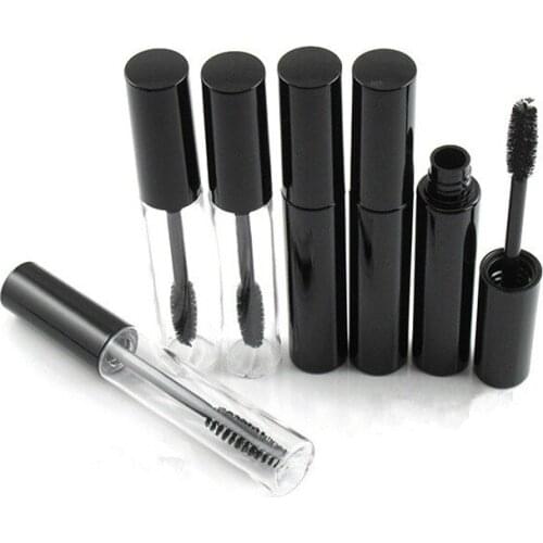 20PCS x 10ml Plastic Empty Mascara Tube Silver Black Top Grade DIY Eye Rimel Mascara Makeup Tool Cosmetic Containers