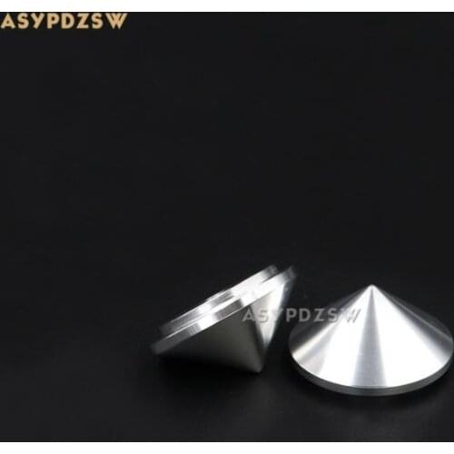 4PCS Aluminum Silver 29*16 Audio amplifier speaker feet CD player pads Shock spikes