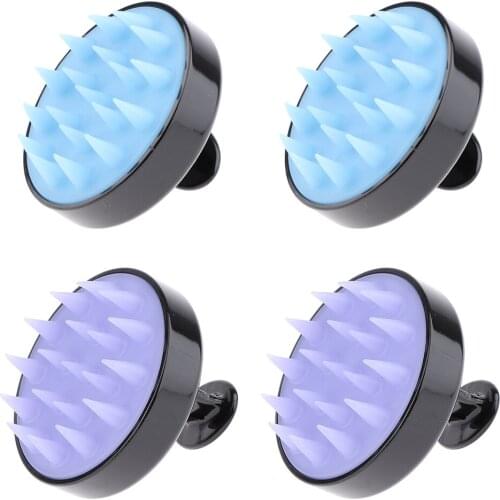 4x Portable Hair Scalp Massager Shampoo Brush Body Washing Head Massage