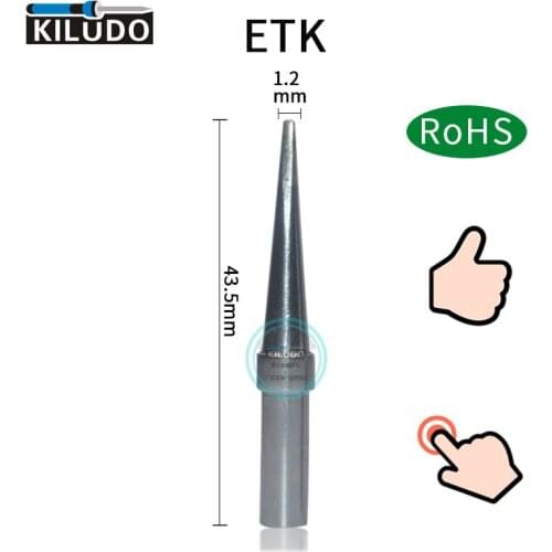 KILUDO 5PCS ETK Stations Replacement For Weller WES51 PES51 Long Conical Soldering Iron Tip