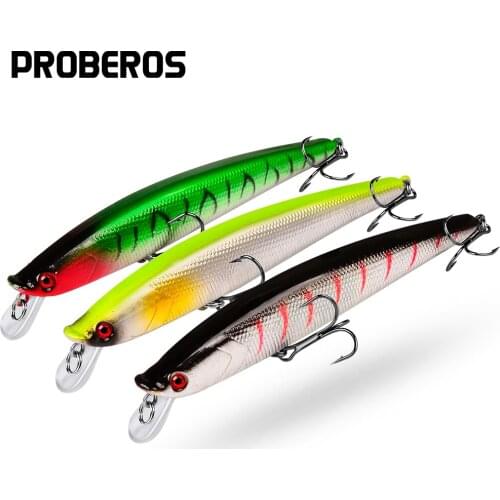 PROBEROS 7PCS Floating Fishing Lures 11.5cm-11g Bass Minnow Bait Artificial Hard Baits Topwater Wobblers Swimbaits Surface Isca