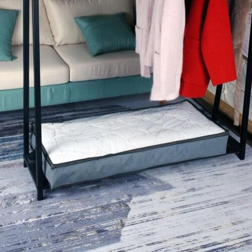 Large Under Bed Storage Boxes Clothes Organizer Storage Folding Quilt Pillow Bag Closet Move Home Wardrobe Accessories Blan W0F3