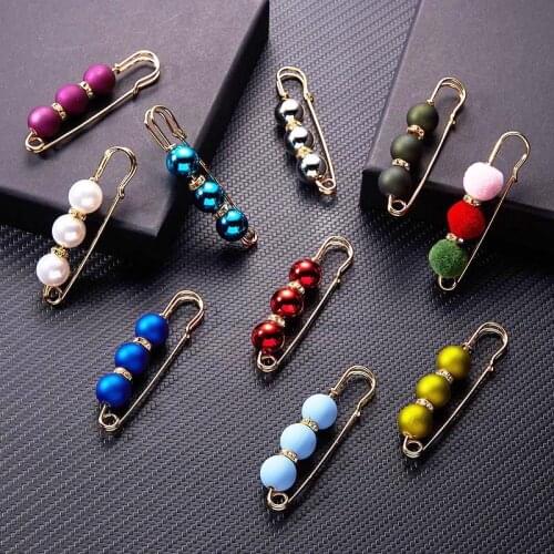 BTWGL Fashion Set Rose Pearl Brooch Men And Women Flower Brooch Shirt Collar Needle Collar Flower Fashion Jewelry Accessories