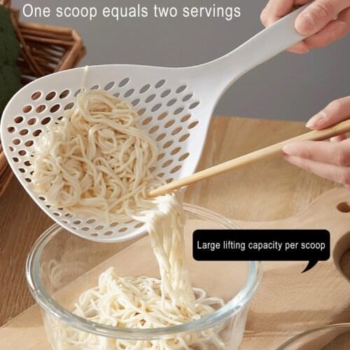 Household Colander Boiled Dumpling Noodle Filter Spoon Durable Plastic Colander Kitchen Utensils Japanese-Style