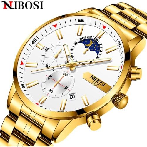 2021 Fashion NIBOSI relojMen Watch Top Brand Luxury Waterproof Date Clock Sport Watches Mens Quartz Wristwatch Relogio Masculino