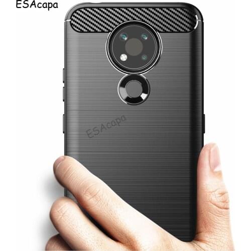For Nokia 3.4 Case Carbon Fiber TPU Shockproof Soft Silicone Cases For Nokia 8.3 1.3 2.3 5.3 3.1 3.2 5.1 7.1 Phone Back Cover