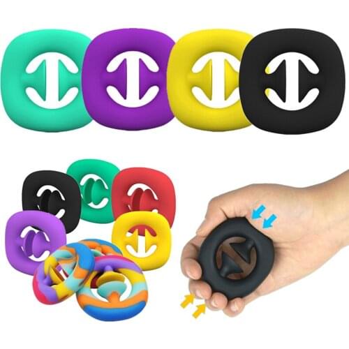 Finger Resistance Bands Release Stress For Training Rubber Loop Pull Ring Hand Grip Expander Forearm Wrist Training Carpal